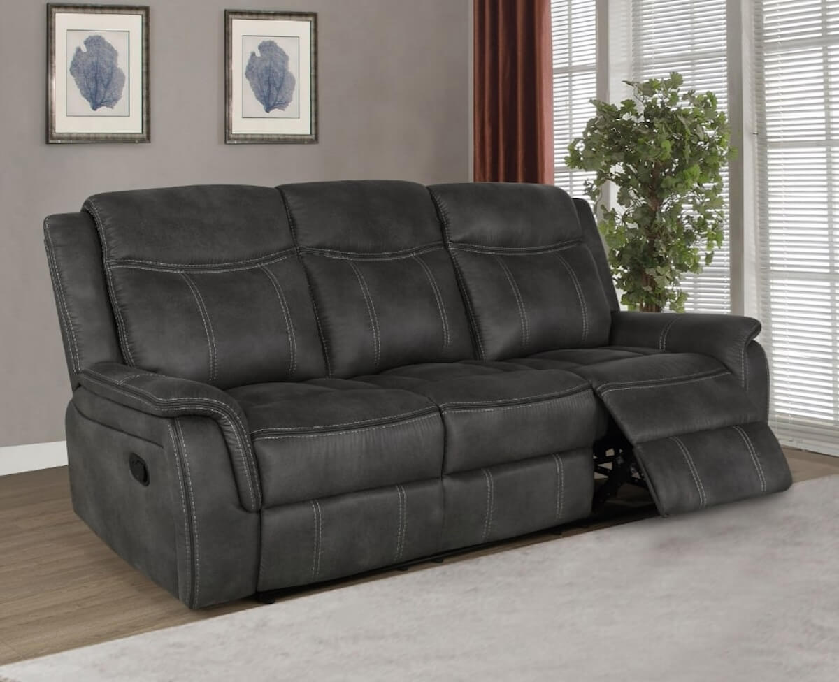 Home theater decor: Lawrence Upholstered Tufted Back Motion Sofa